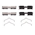 Dynamic Friction Co Disc Brake Hardware Kit, High Heat Resistance, , Rear 340-40043